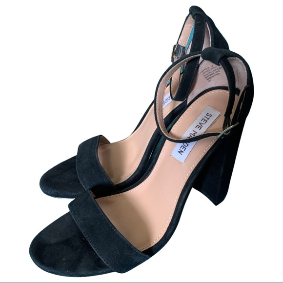Steve Madden Shoes - Steve Madden -Carrson Black Leather heeled sandals